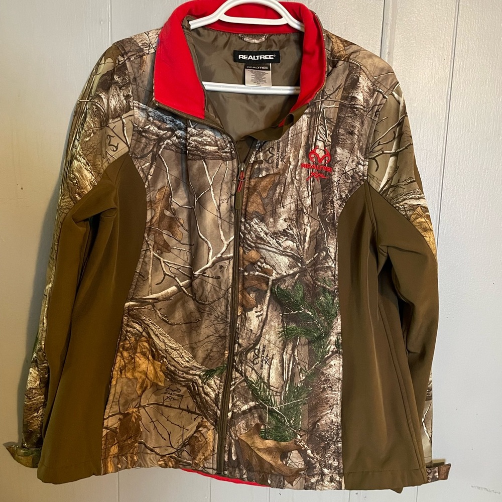 Real Tree Womens XL Camo Jacket Hunting Fishing Outdoors